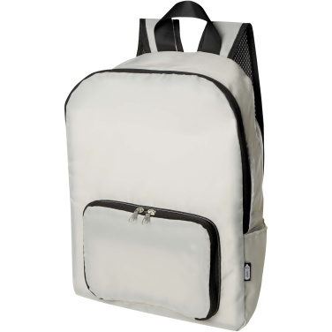 Logotrade promotional merchandise picture of: EcoFold RPET foldable backpack 15L