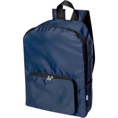 Logotrade promotional product image of: EcoFold RPET foldable backpack 15L