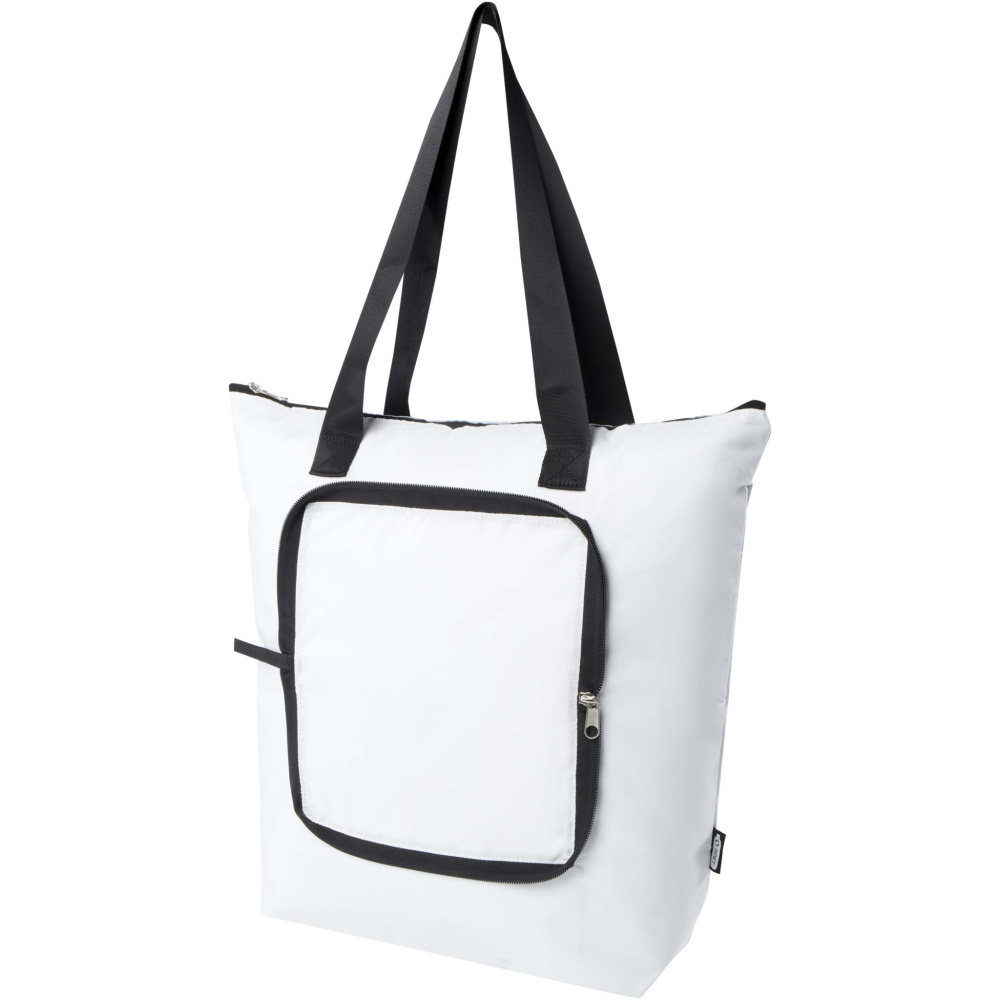 Logotrade promotional merchandise picture of: EcoFold RPET foldable tote cooler bag 15L