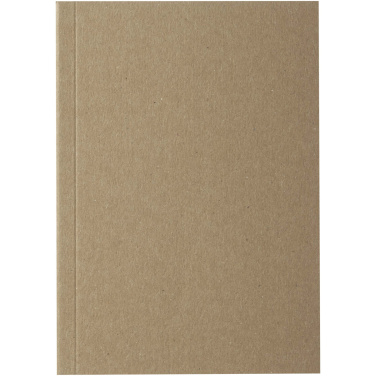 Logo trade promotional merchandise image of: Novella Austen A6 recycled soft cover kraft notebook - 50 sheets