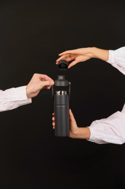 Logo trade corporate gifts picture of: Baltimore trek RCS recycled SS bottle 600 ML