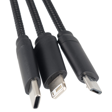 Logo trade promotional products image of: Big cable 4in1 with illuminated logo - i5w