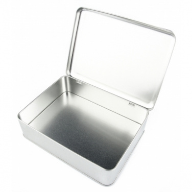 Logo trade promotional giveaways image of: Metal box