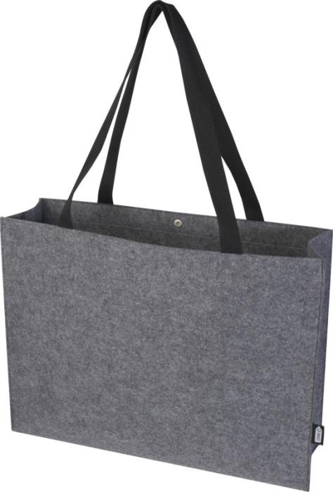 Logo trade promotional gifts picture of: Felta GRS recycled felt gusset tote bag 20L