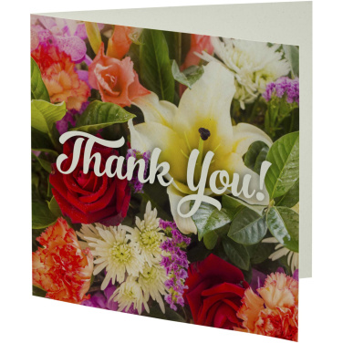 Logo trade promotional merchandise image of: Herald square greeting card