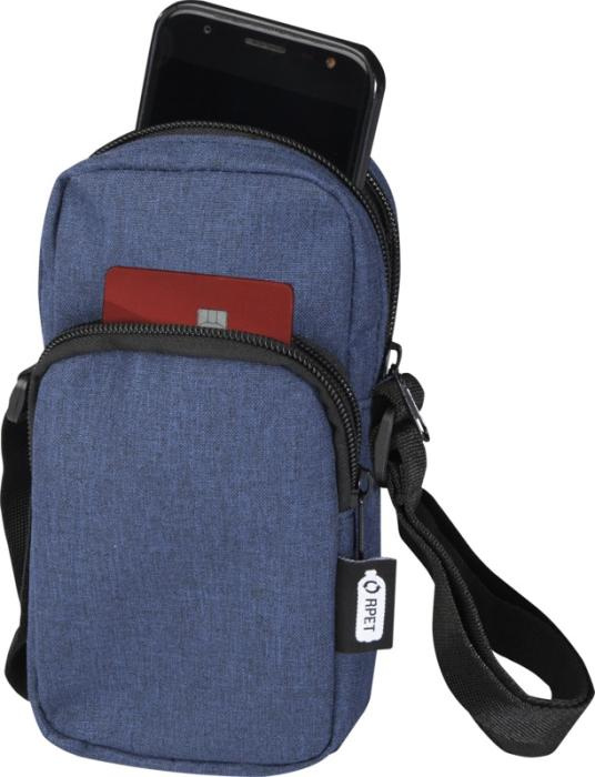 Logotrade promotional giveaway image of: Ross GRS recycled phone pouch