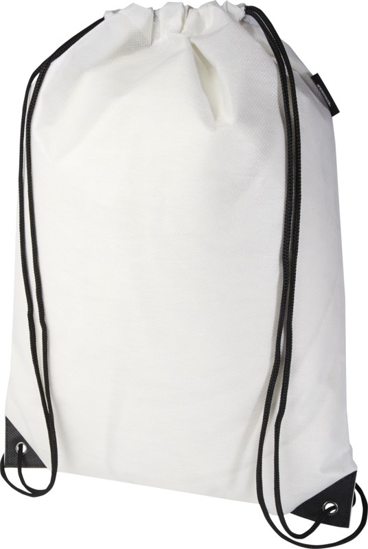 Logo trade corporate gifts picture of: Evergreen GRS recycled non-woven drawstring bag 5L