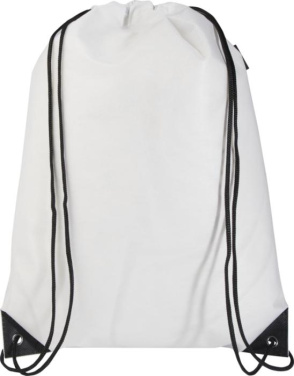 Logotrade promotional giveaways photo of: Evergreen GRS recycled non-woven drawstring bag 5L