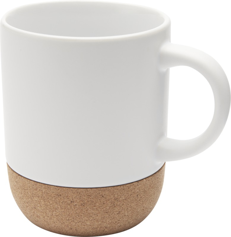 Logo trade advertising product photo of: Billie 300 ml ceramic sublimation mug with cork details