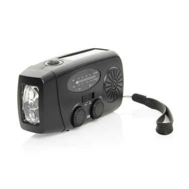 Logo trade business gifts image of: RescueWave RCS recycled plastic emergency radio