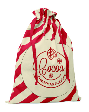Logo trade business gifts image of: Large Santa cotton bag