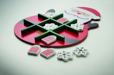 Logo trade promotional merchandise photo of: Christmas wooden tic tac toe