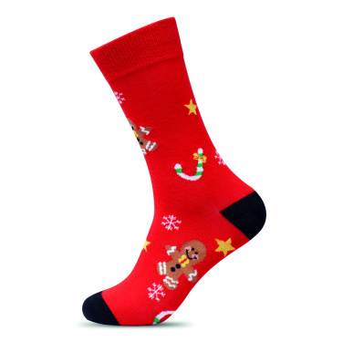 Logo trade corporate gifts picture of: Pair of Christmas socks L
