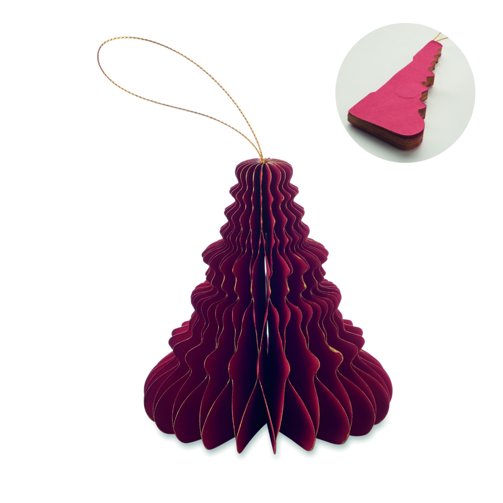 Logotrade promotional merchandise image of: Christmas paper tree hanger