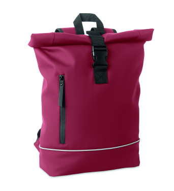 Logo trade promotional gifts image of: Laptop 15" roll top PU backpack