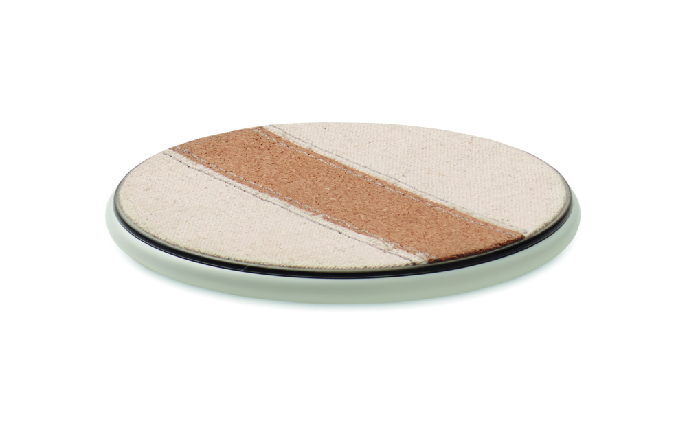 Logotrade promotional merchandise picture of: Cork wireless charger 15W