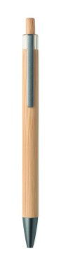 Logo trade advertising products image of: Push button bamboo pen