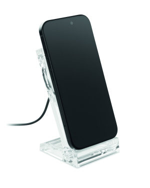 Logo trade promotional merchandise photo of: Acrylic wireless charger 15W