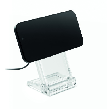 Logo trade business gift photo of: Acrylic wireless charger 15W
