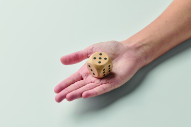 Logotrade promotional giveaway picture of: Schima wooden dice 3cm dia
