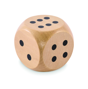 Logotrade corporate gifts photo of: Schima wooden dice 5cm dia