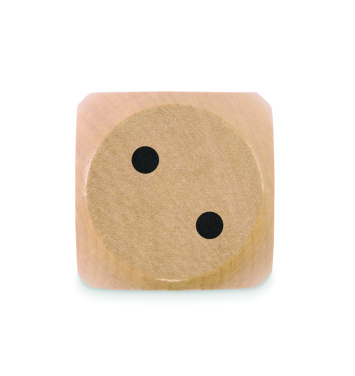 Logotrade promotional merchandise image of: Schima wooden dice 5cm dia