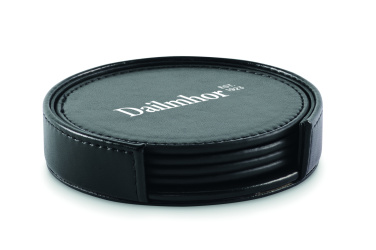 Logotrade advertising product image of: Set of 4 PU coasters