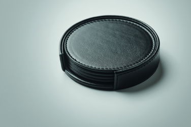 Logotrade promotional giveaway picture of: Set of 4 PU coasters