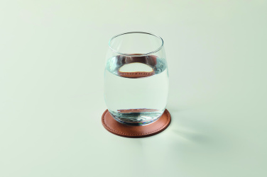 Logotrade promotional product image of: Round coaster in PU