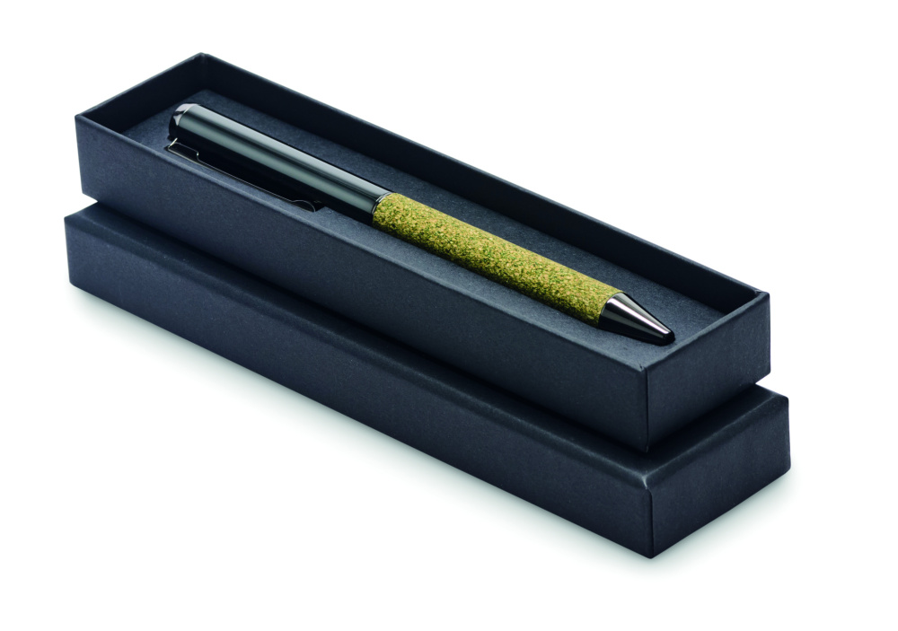 Logo trade business gifts image of: Twist metal ballpen in box