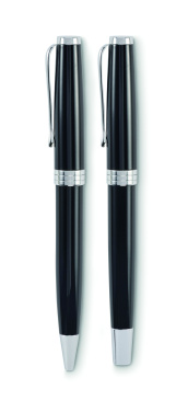 Logo trade promotional gifts picture of: Ball pen and roller set