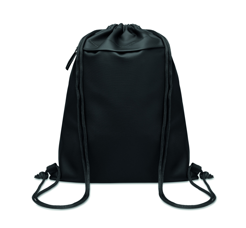 Logo trade advertising product photo of: Drawstring bag in 600D RPET