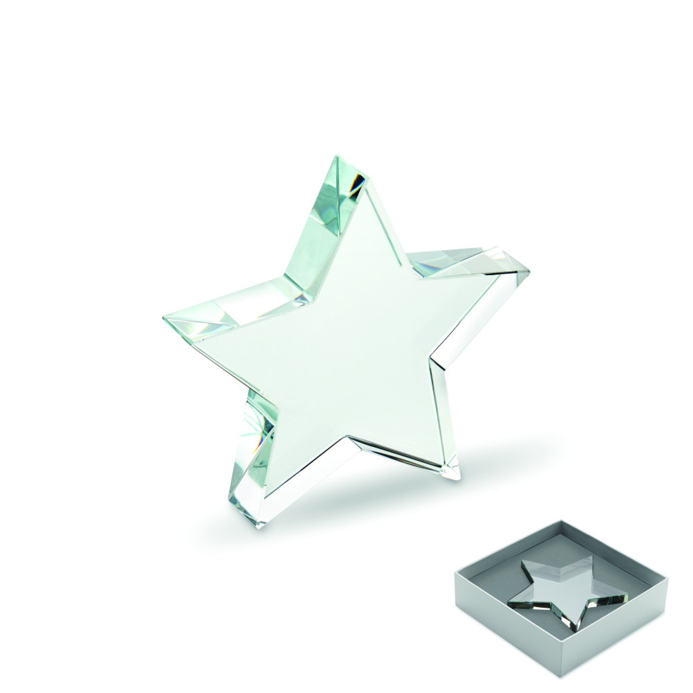 Logotrade promotional gift picture of: Glass star award