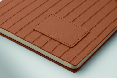 Logo trade promotional gifts picture of: A5 notebook in smokey PU