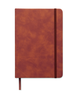 Logo trade promotional giveaways picture of: A5 smokey PU notebook
