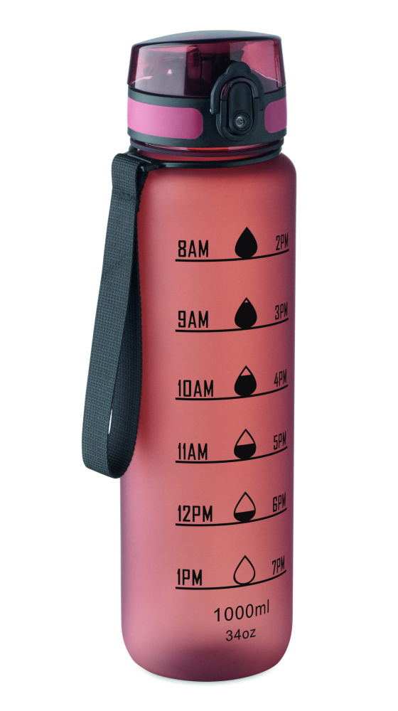 Logotrade promotional gift picture of: Sports water bottle RPET 1L