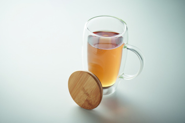 Logo trade promotional merchandise photo of: Double wall glass mug 450ml