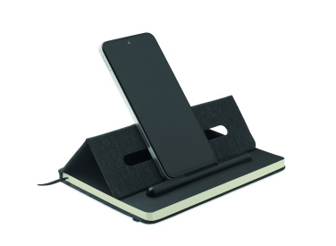 Logotrade business gifts photo of: A5 notebook with phone holder