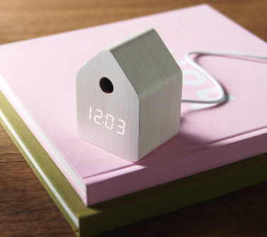 Logo trade business gift photo of: MDF cuckoo alarm clock