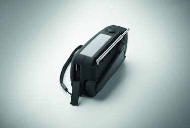 Logo trade promotional gifts image of: Portable radio with LED torch