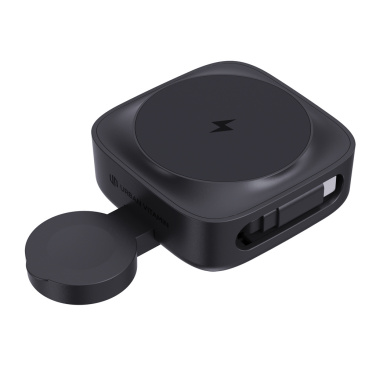 Logo trade corporate gifts picture of: Urban Vitamin Goleta 2-in-1 15W magnetic wireless charger