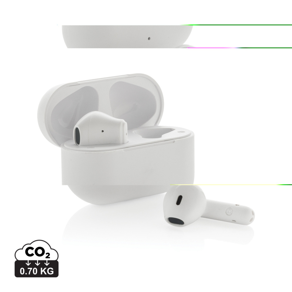 Logotrade corporate gift image of: Tunevo RCS recycled plastic wireless earbuds