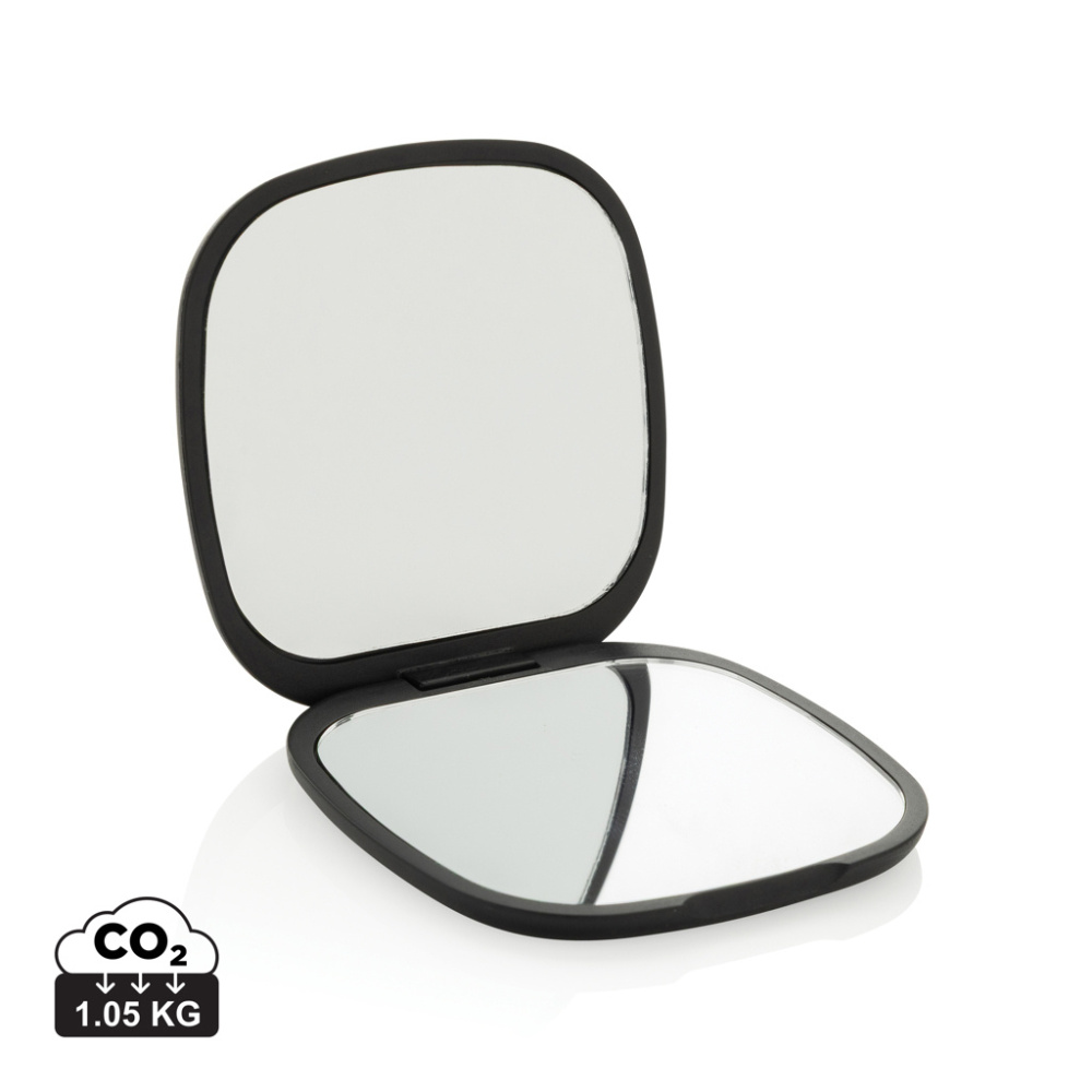 Logo trade promotional merchandise picture of: Reflecta RCS recycled plastic make-up mirror