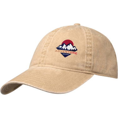 Logo trade promotional gifts image of: Grafton 6 panel washed cap