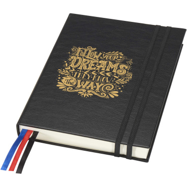 Logo trade promotional item photo of: Alder A5 hard cover notebook