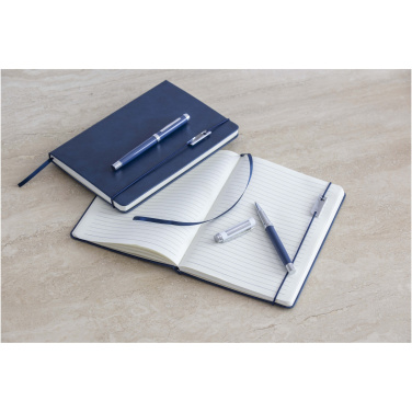 Logo trade promotional item photo of: Legato Elegance A5 hard cover notebook and rollerball pen set