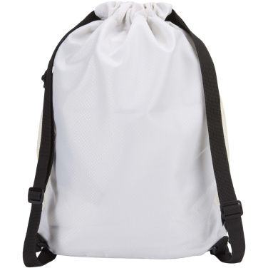 Logotrade promotional gift picture of: Nomad GRS recycled sports drawstring bag with bottom compartment 18L