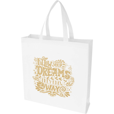 Logo trade corporate gift photo of: EcoSeal GRS recycled nonwoven gusset tote bag 12L