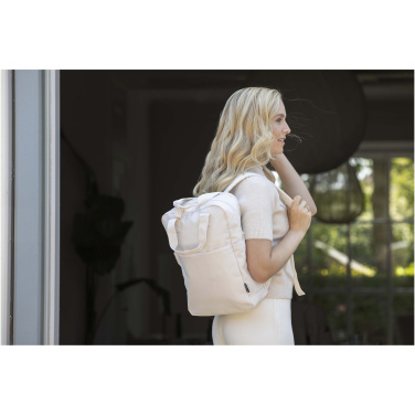 Logotrade promotional giveaway image of: Trip 14” Aware™ recycled travel laptop backpack 9L