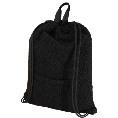 Logotrade advertising product image of: Bear GRS recycled sherpa drawstring backpack 9L